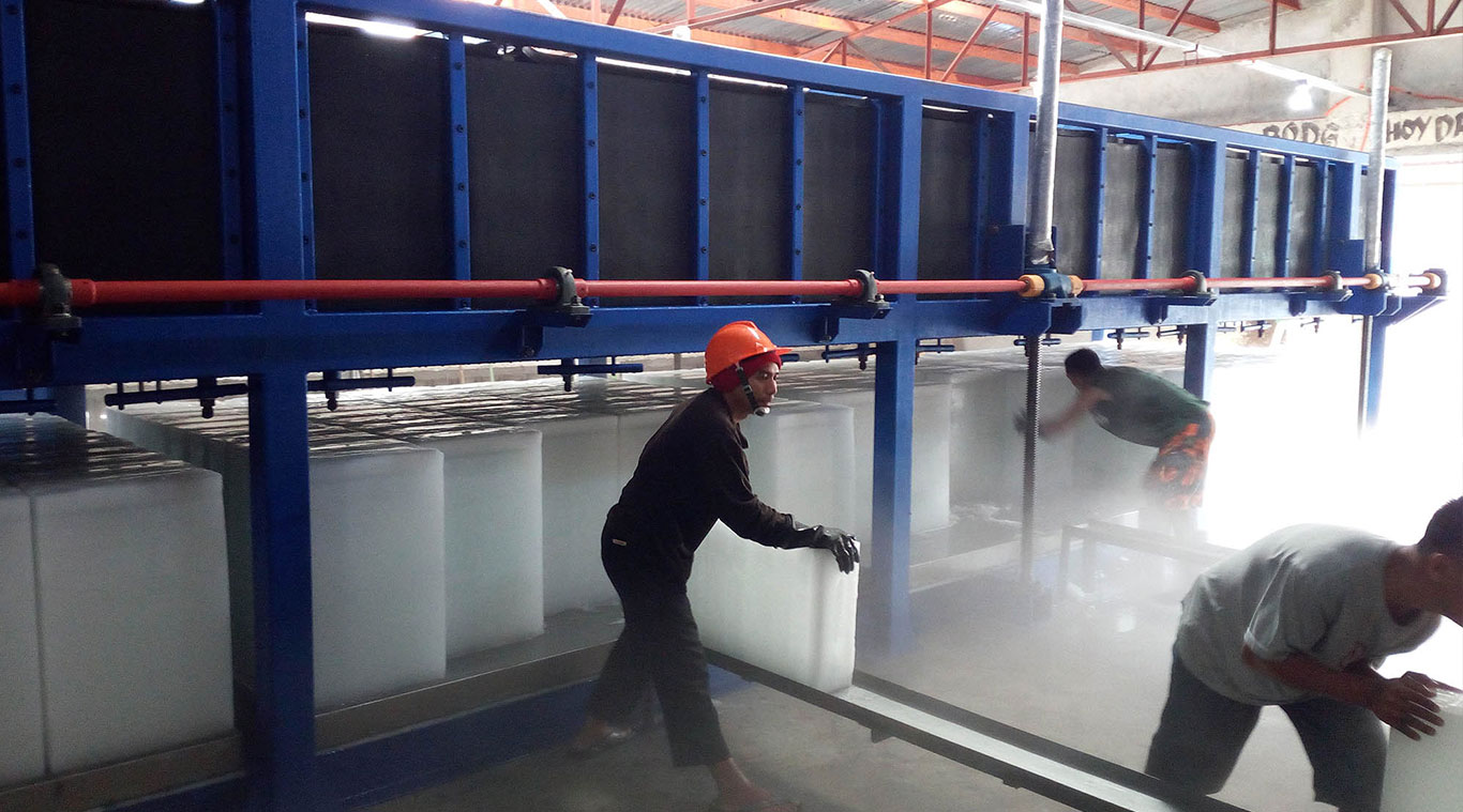 Máy làm đá khối làm lạnh trực tiếp FOCUSUN 20 tấn