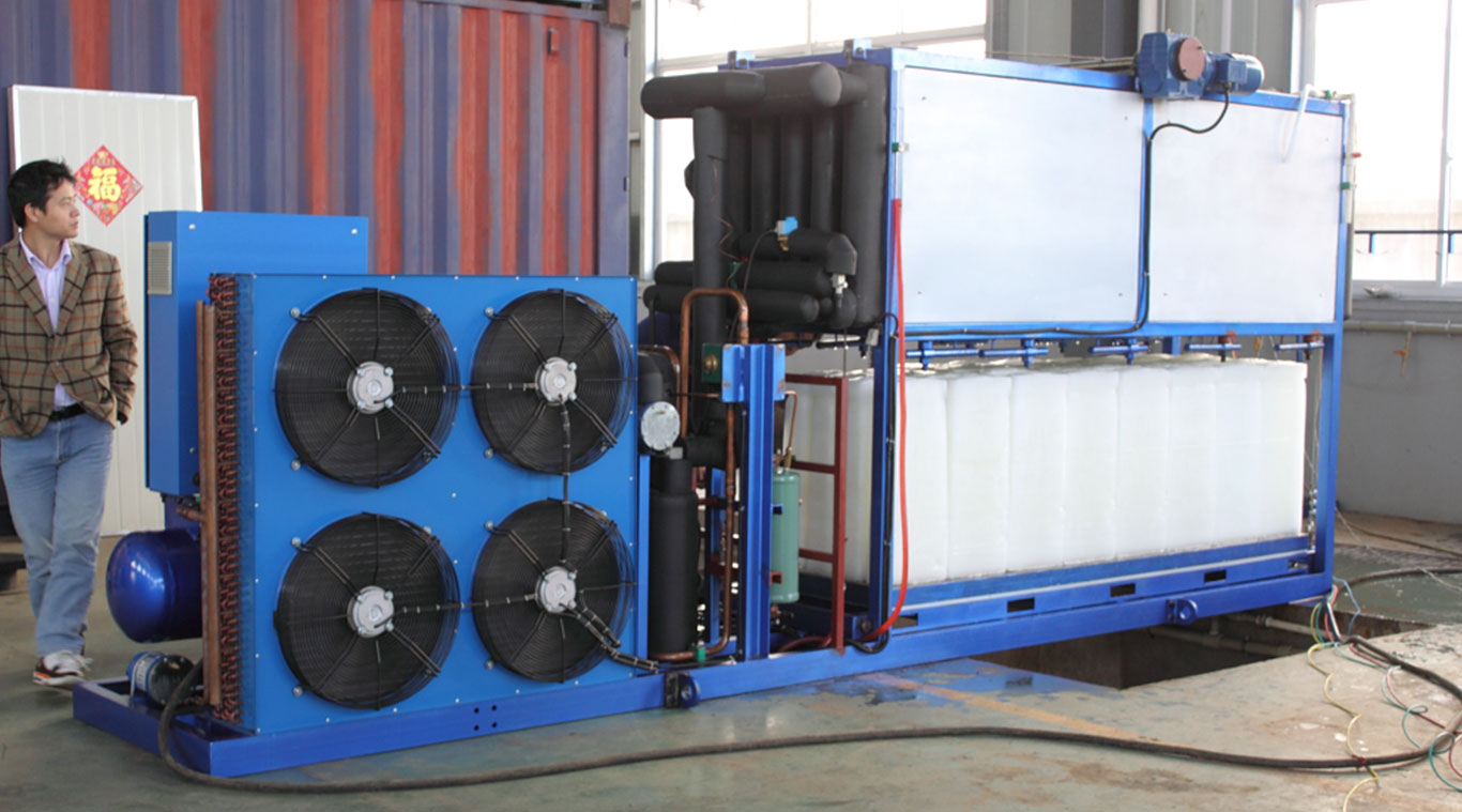 Focusun 3T direct refrigeration block ice machine