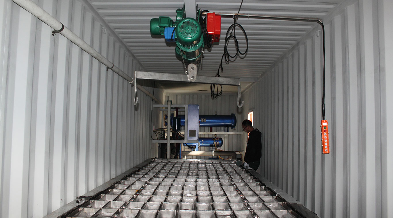 Focusun 1T containerized brine block ice machine