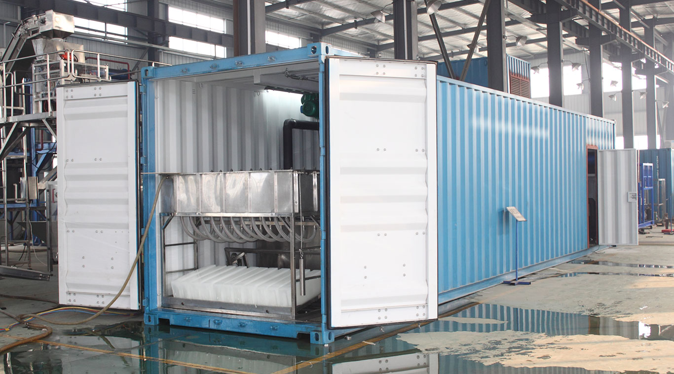 Focusun 3T containerized brine block ice machine