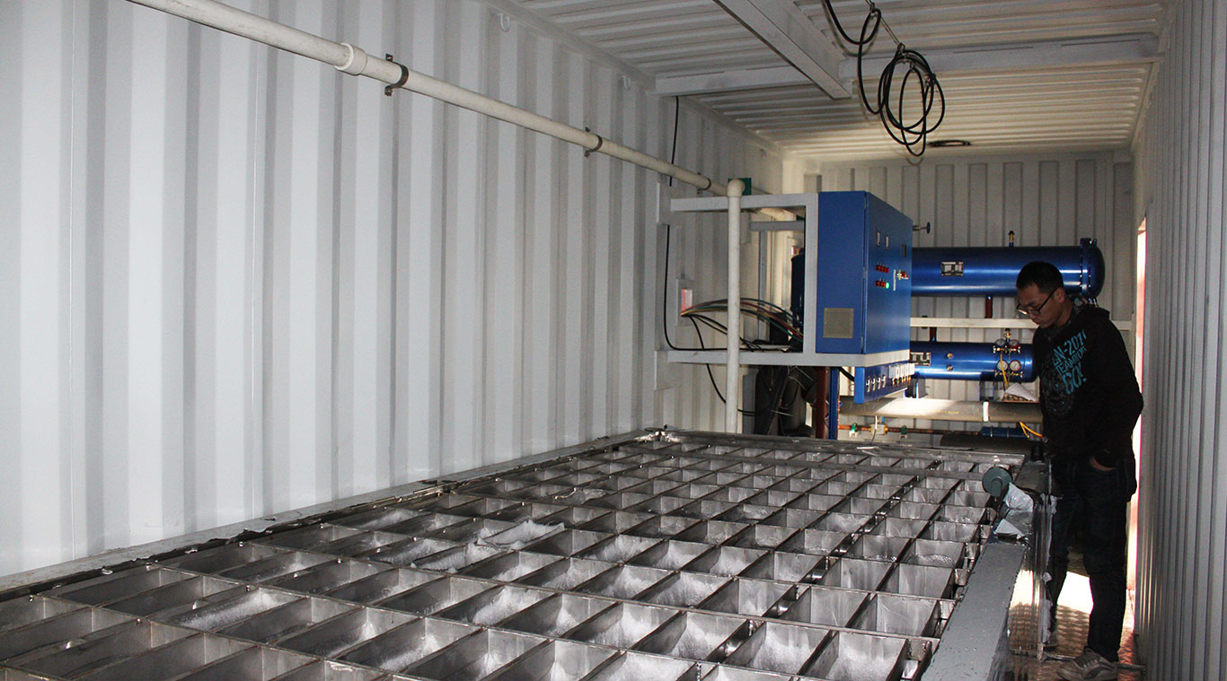 Focusun 8T containerized brine block ice machine