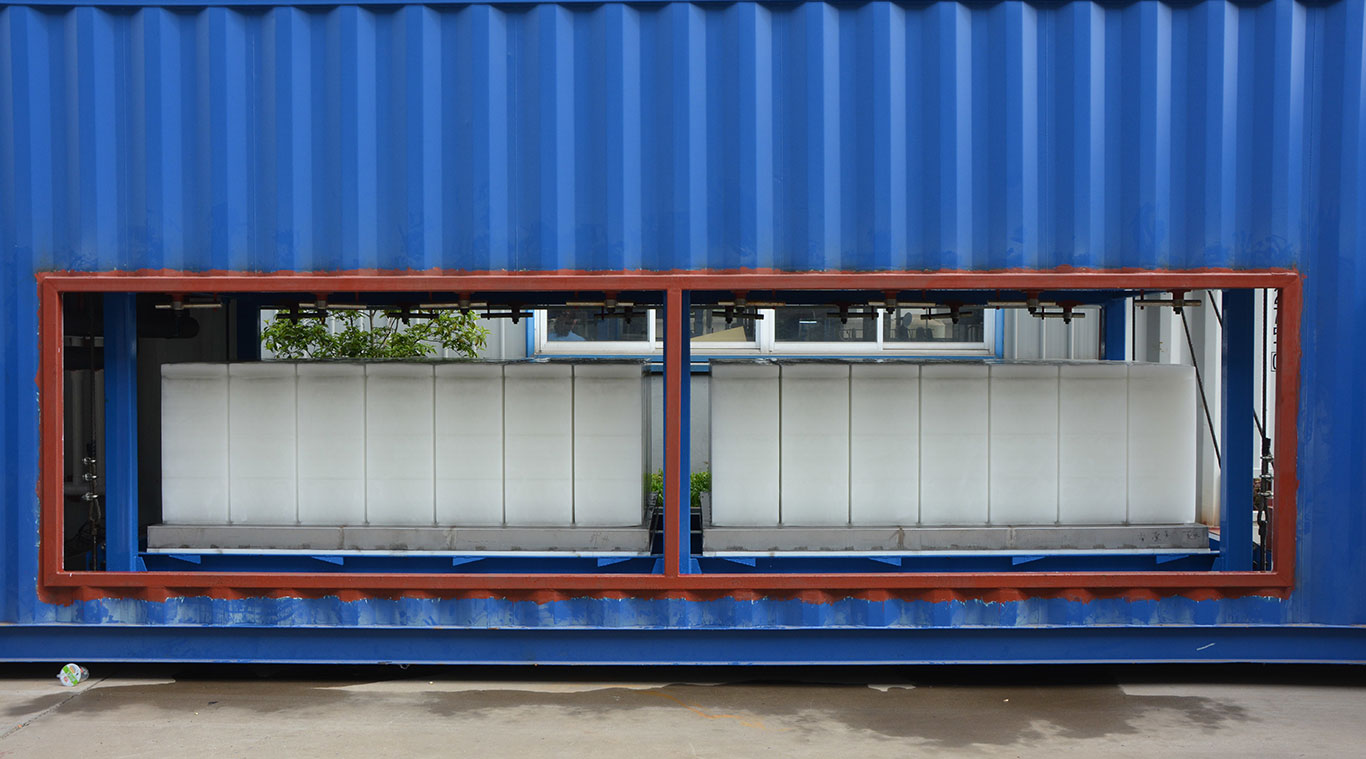 Focusun 10T containerized direct block ice machine