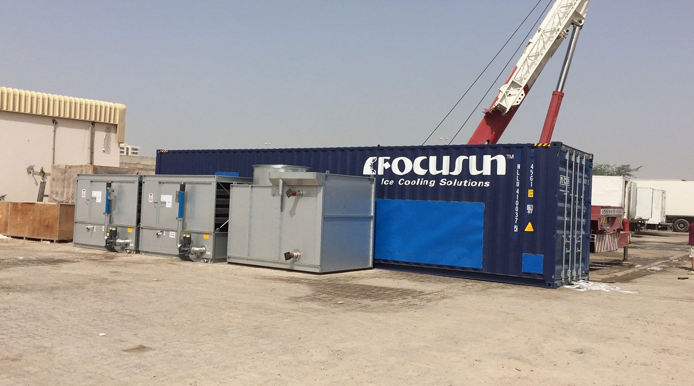 Focusun 20T containerized direct block ice machine
