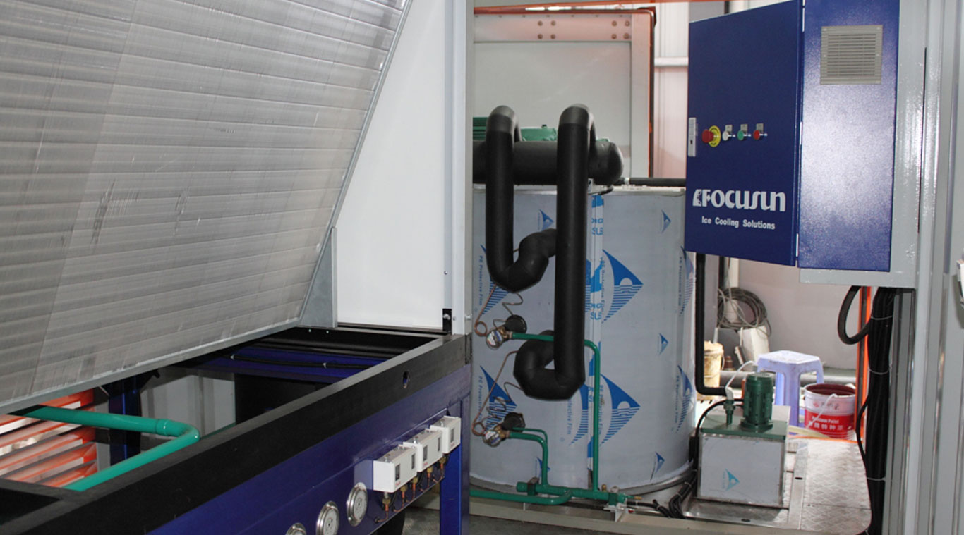 Focusun 10T containerized flake ice machine