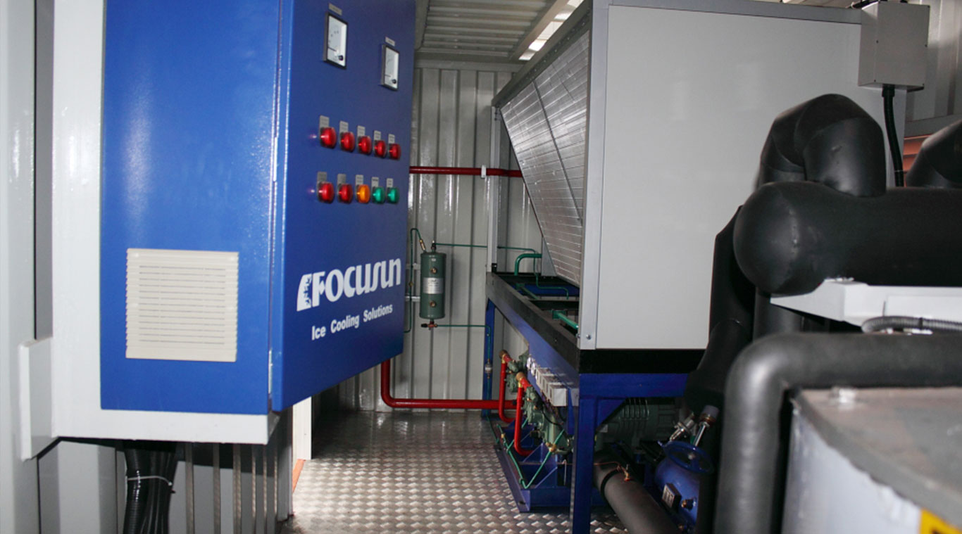 Focusun 12T containerized flake ice machine