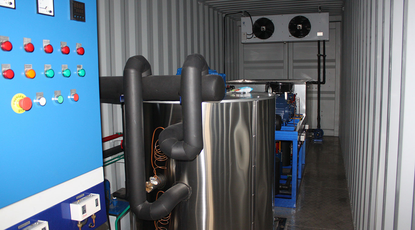 Focusun 15T containerized flake ice machine