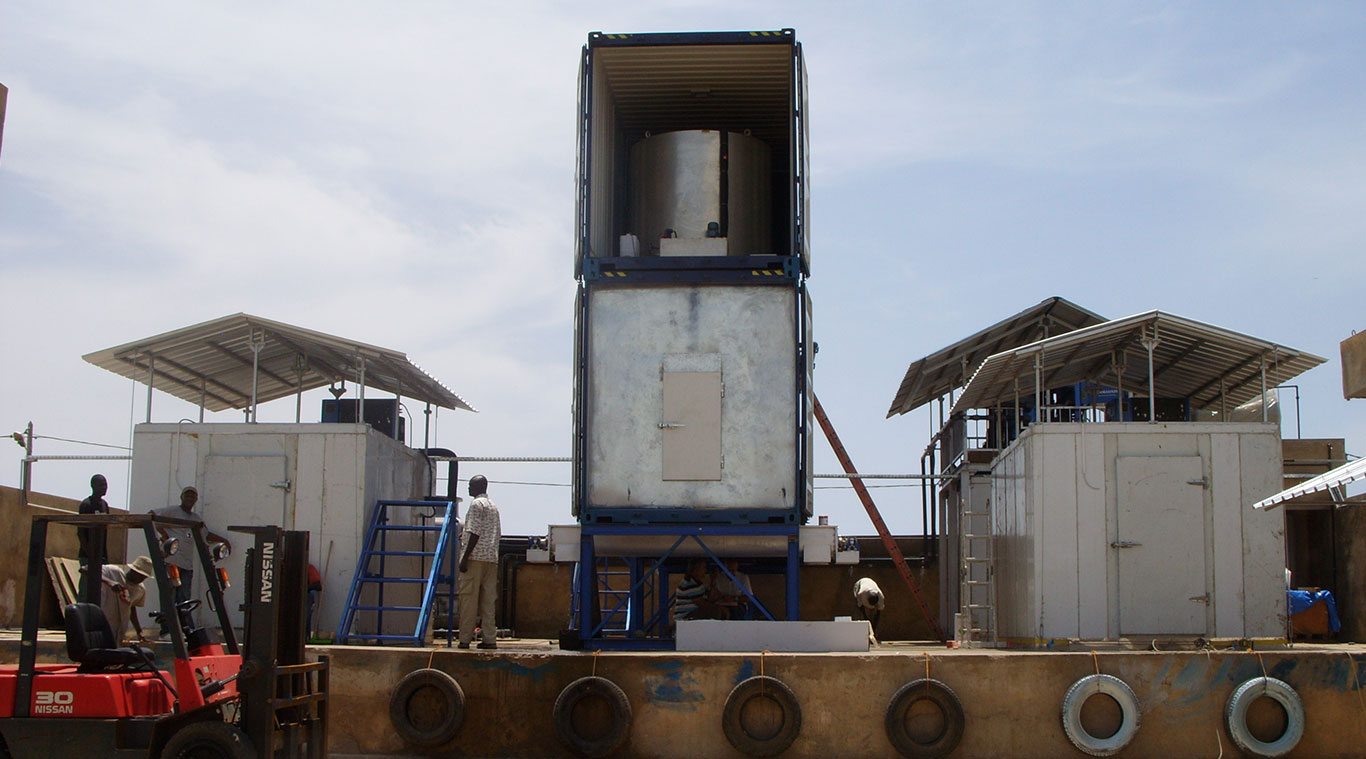 Focusun 40T containerized flake ice machine