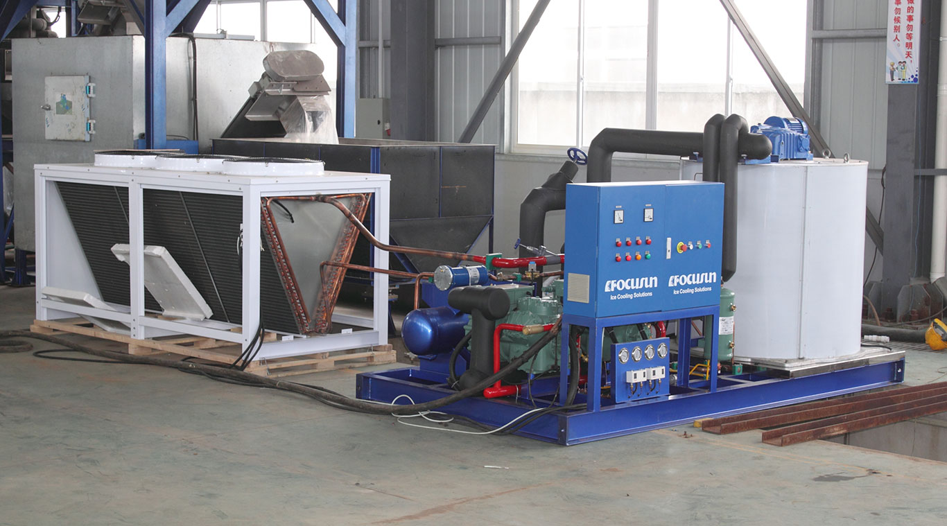 Focusun 10T land seawater flake ice machine